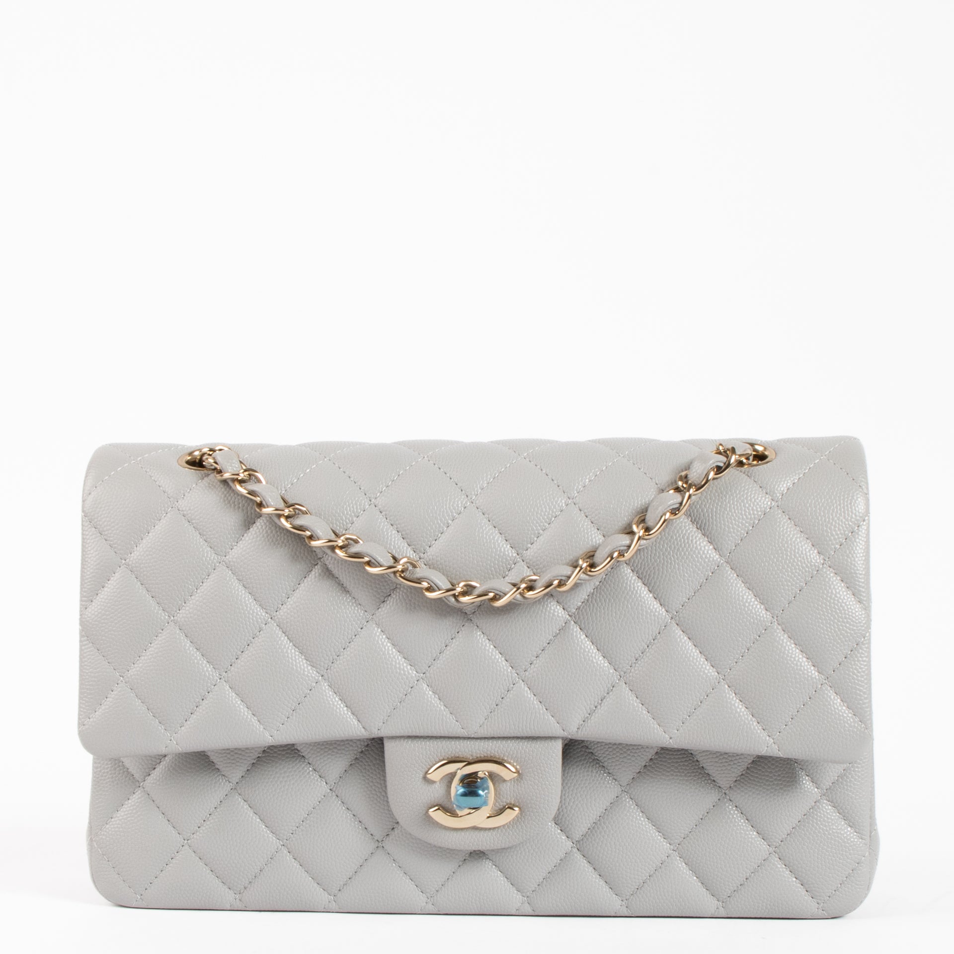 Chanel Grey Caviar Medium Classic 11.12 Bag
