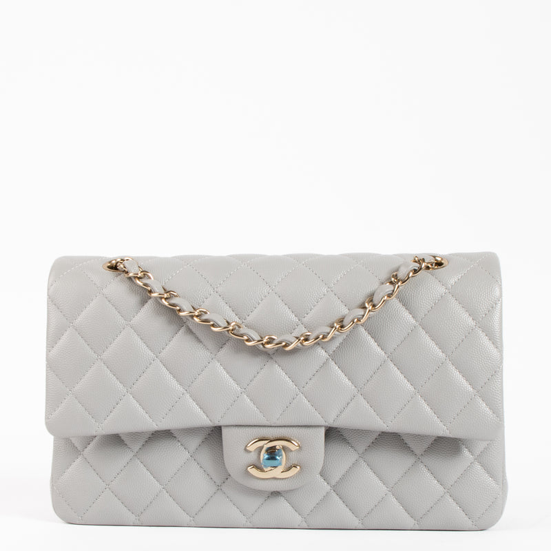Chanel Grey Caviar Medium Classic 11.12 Bag