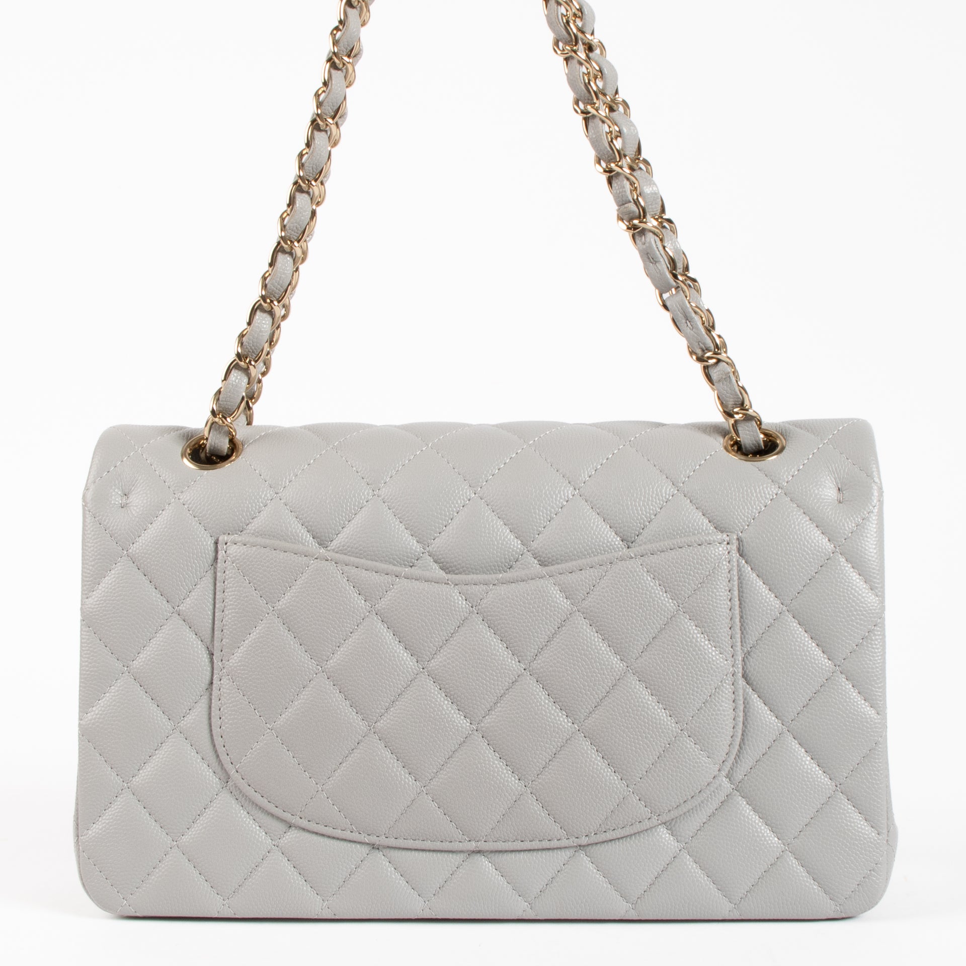Chanel Grey Caviar Medium Classic 11.12 Bag