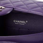Shop this authentic Chanel Purple Lambskin Medium Classic 11.12 Handbag pre-loved on Labellov.com