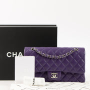 Shop this authentic Chanel Purple Lambskin Medium Classic 11.12 Handbag pre-loved on Labellov.com