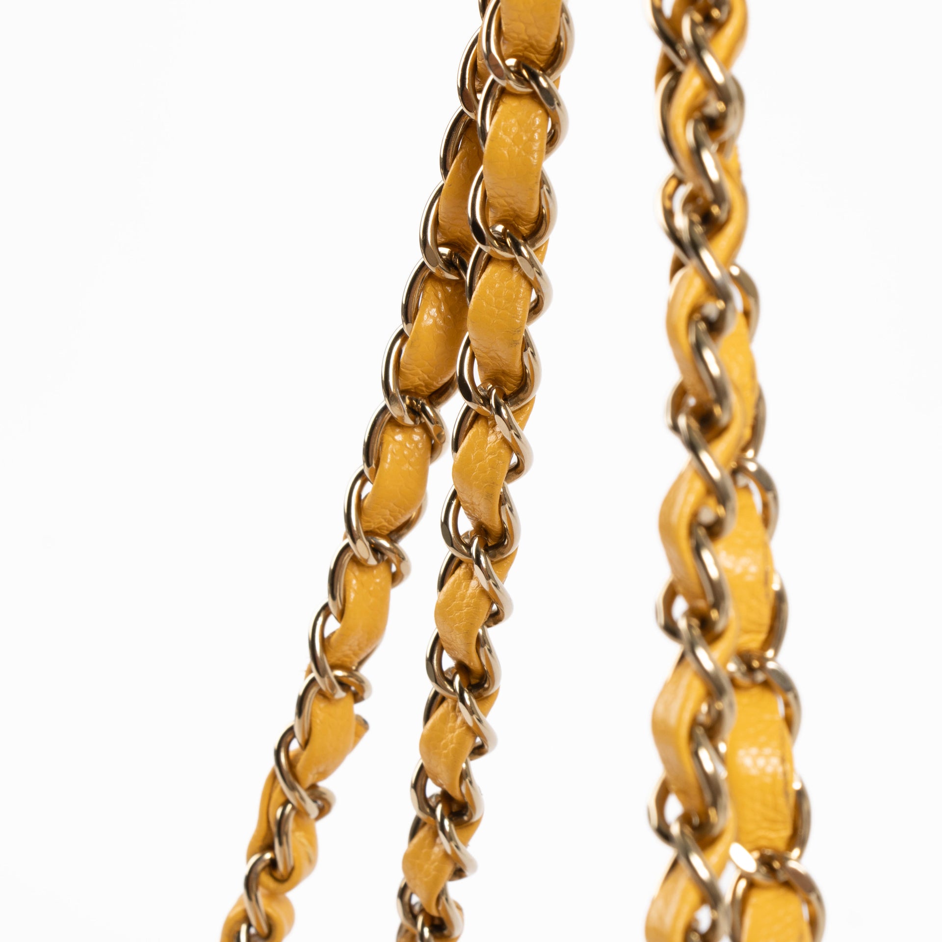 Chanel Mustard Yellow Caviar Medium Classic 11.12 Handbag