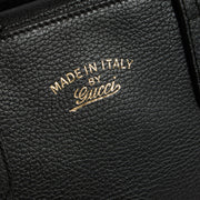 Shop the authentic Gucci Black Leather Medium Swing Bag on Labellov.com !