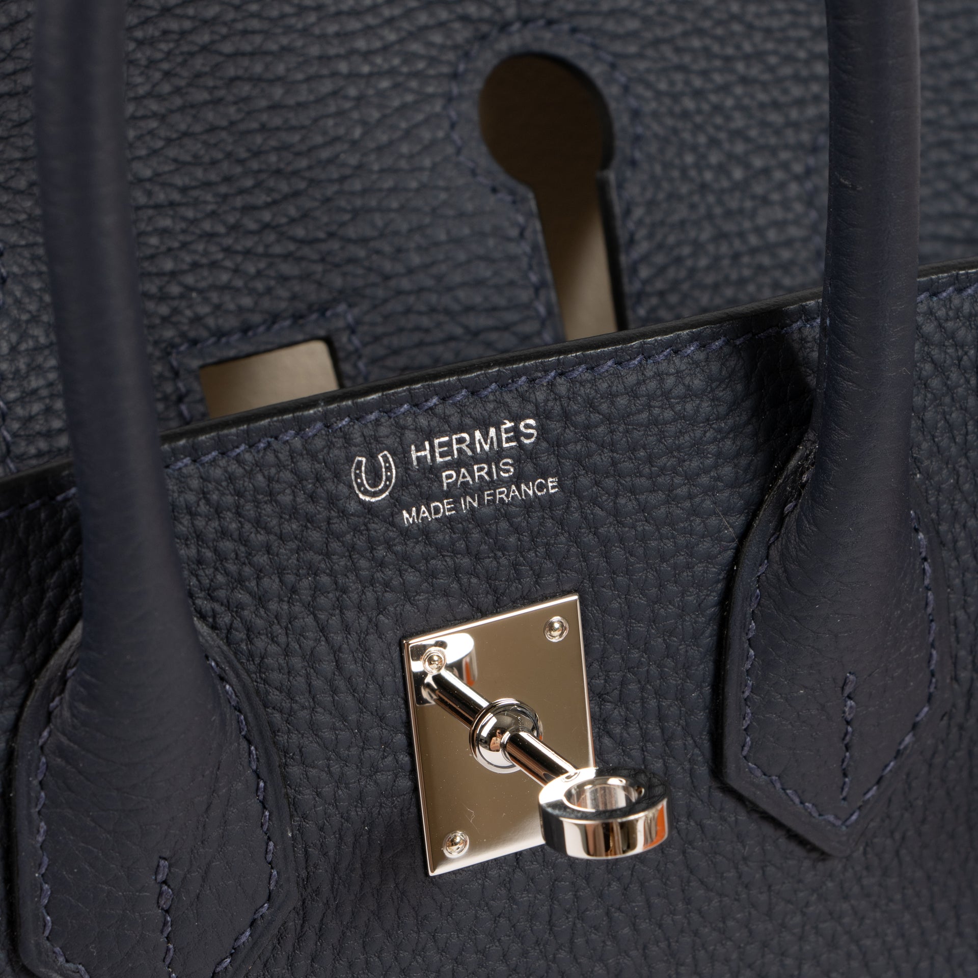 Hermès HSS Birkin 25 Bleu Nuit/Nata Togo PHW