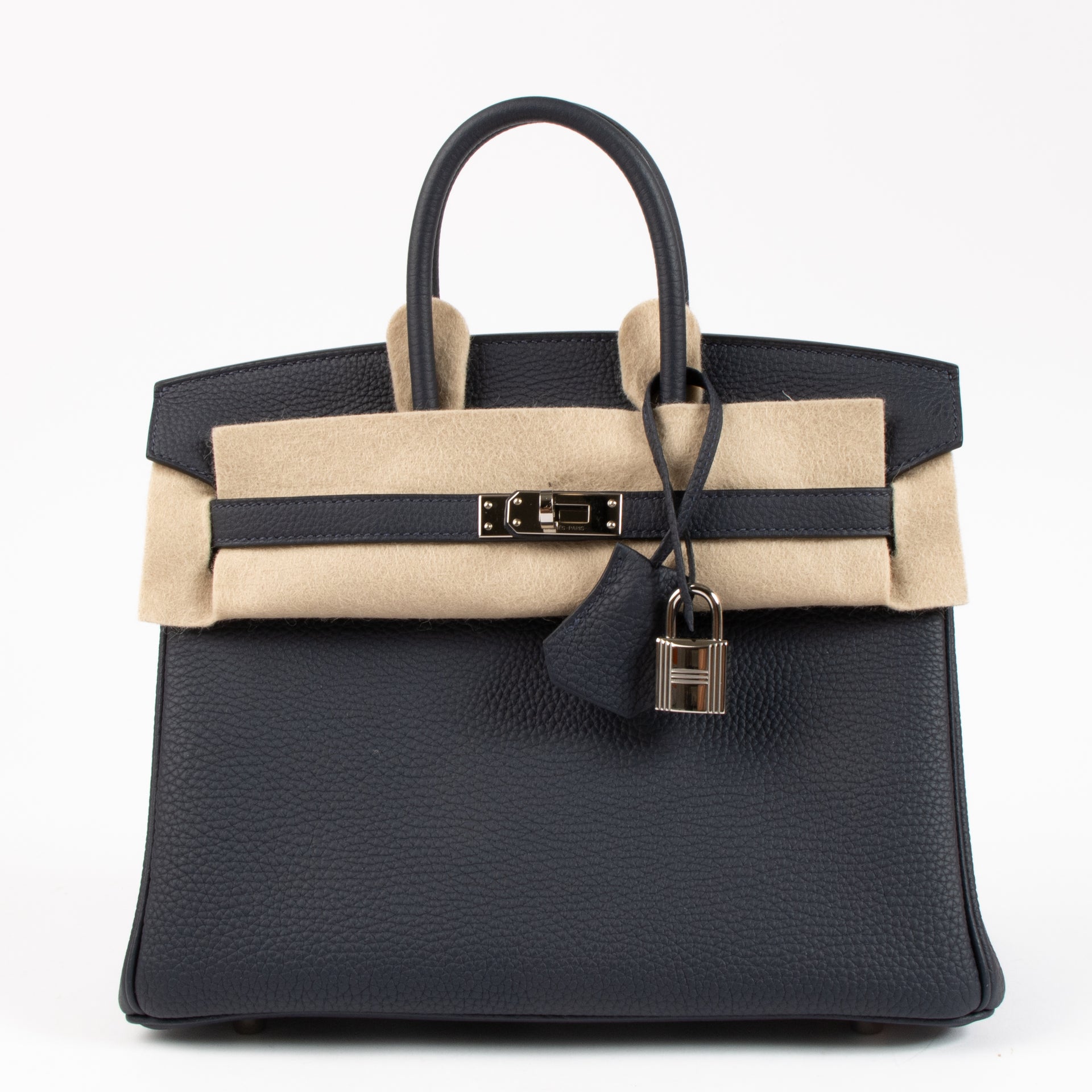 Hermès HSS Birkin 25 Bleu Nuit/Nata Togo PHW