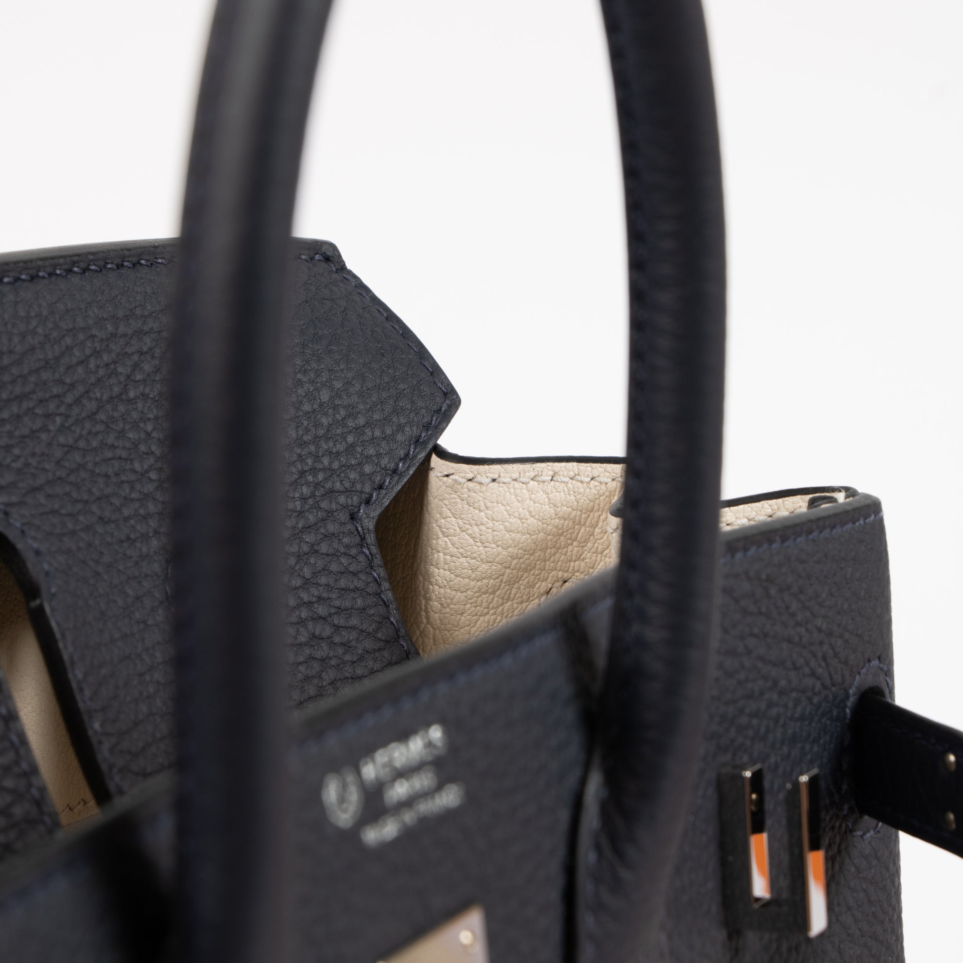 Hermès HSS Birkin 25 Bleu Nuit/Nata Togo PHW