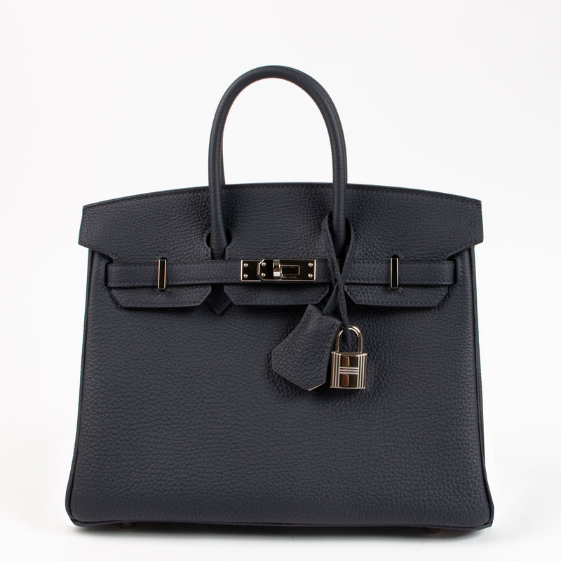 Hermès HSS Birkin 25 Bleu Nuit/Nata Togo PHW