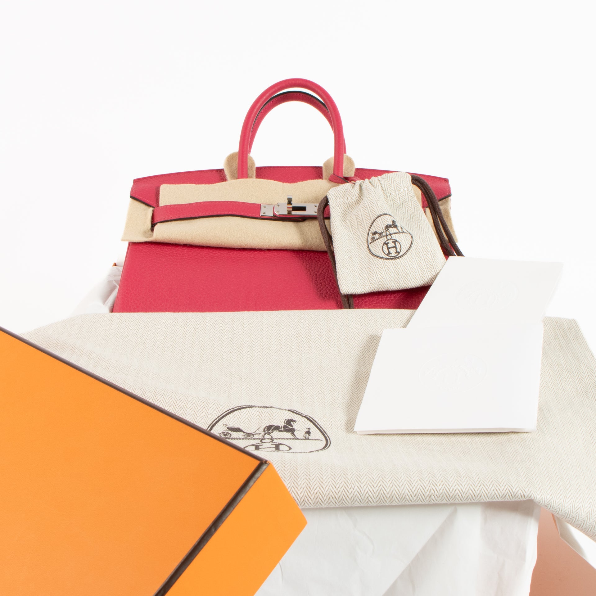 Hermès Birkin 25 Rose Mexico Togo PHW