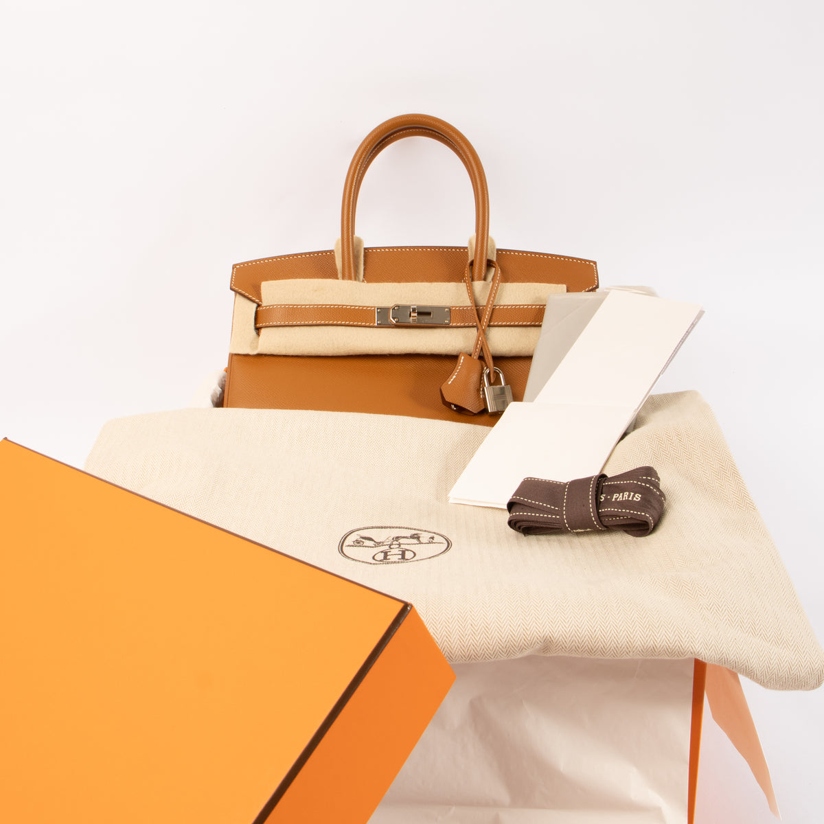 Shop this authentic Hermes Birkin 30 Gold Epsom PHW pre-loved on labellov.com