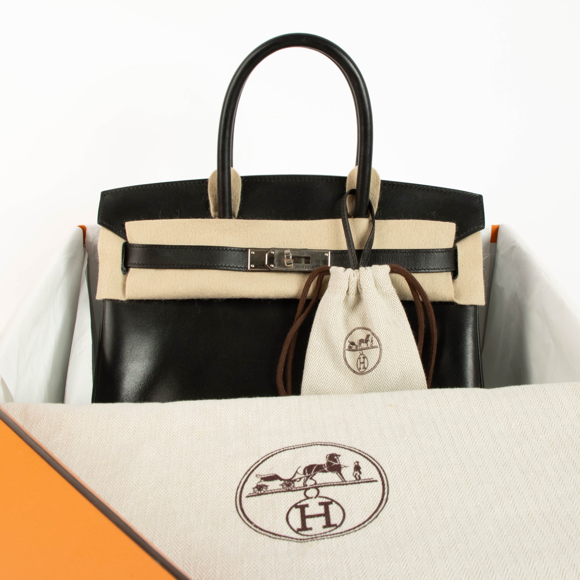 Hermès Birkin 30 Black Box PHW