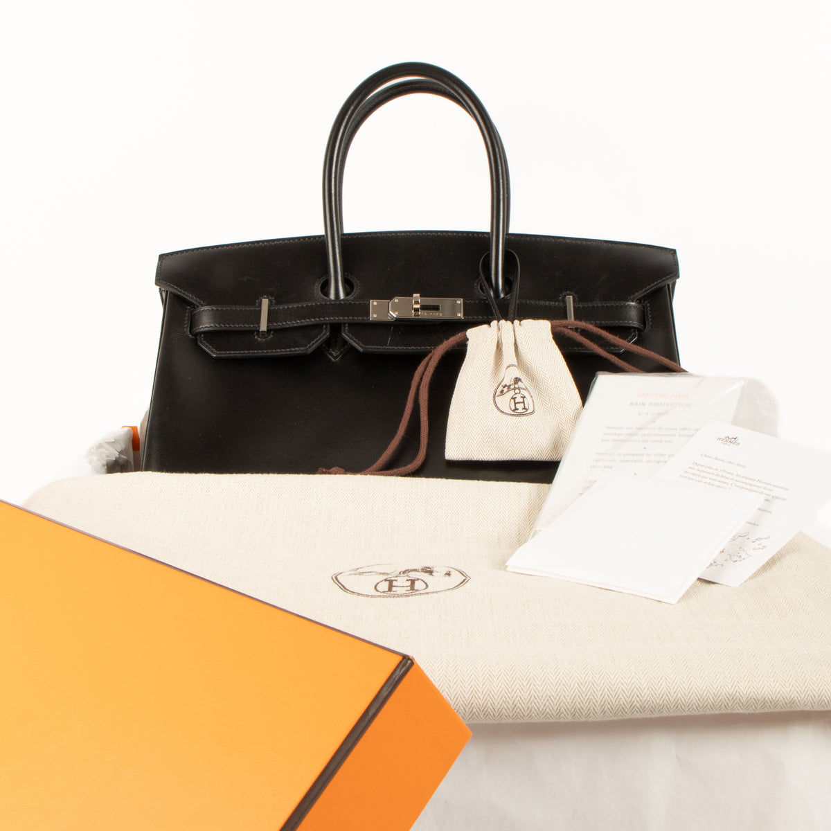 Hermès Birkin 35 Black Box PHW