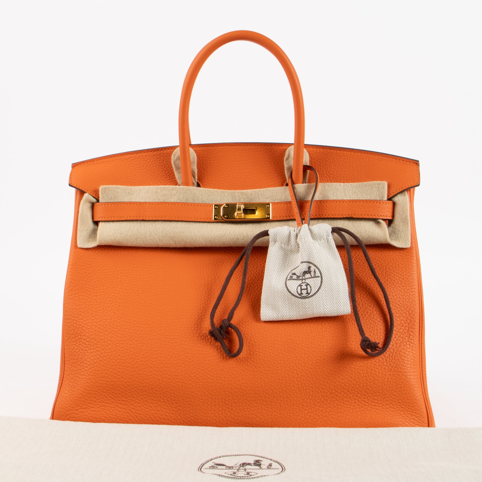 Hermès HSS Birkin 35 Orange Poppy Togo GHW