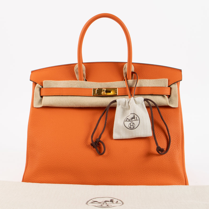 Hermès HSS Birkin 35 Orange Poppy Togo GHW