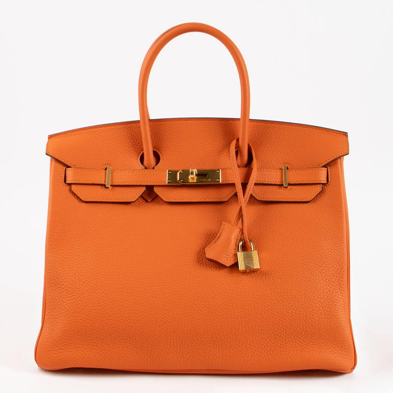 Hermès HSS Birkin 35 Orange Poppy Togo GHW