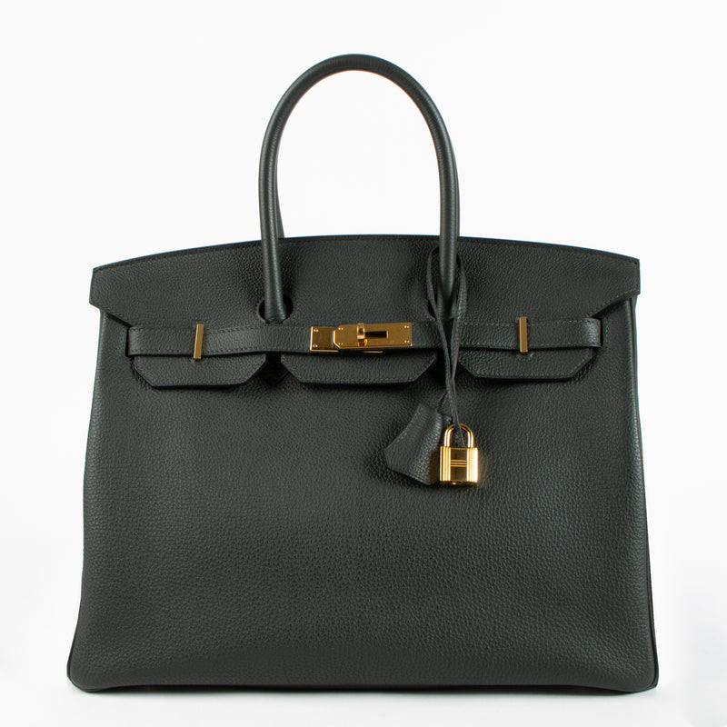 Hermès Birkin 35 Vert Foncé Togo GHW