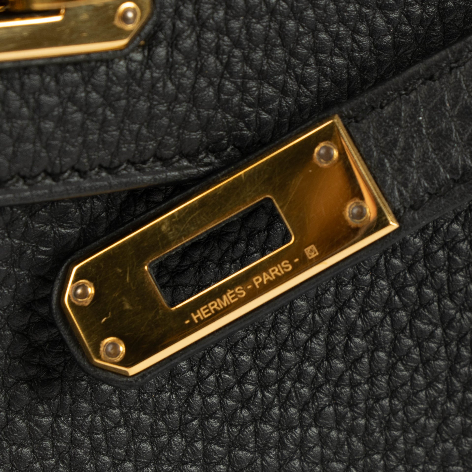 Hermès Kelly 25 Black Togo GHW