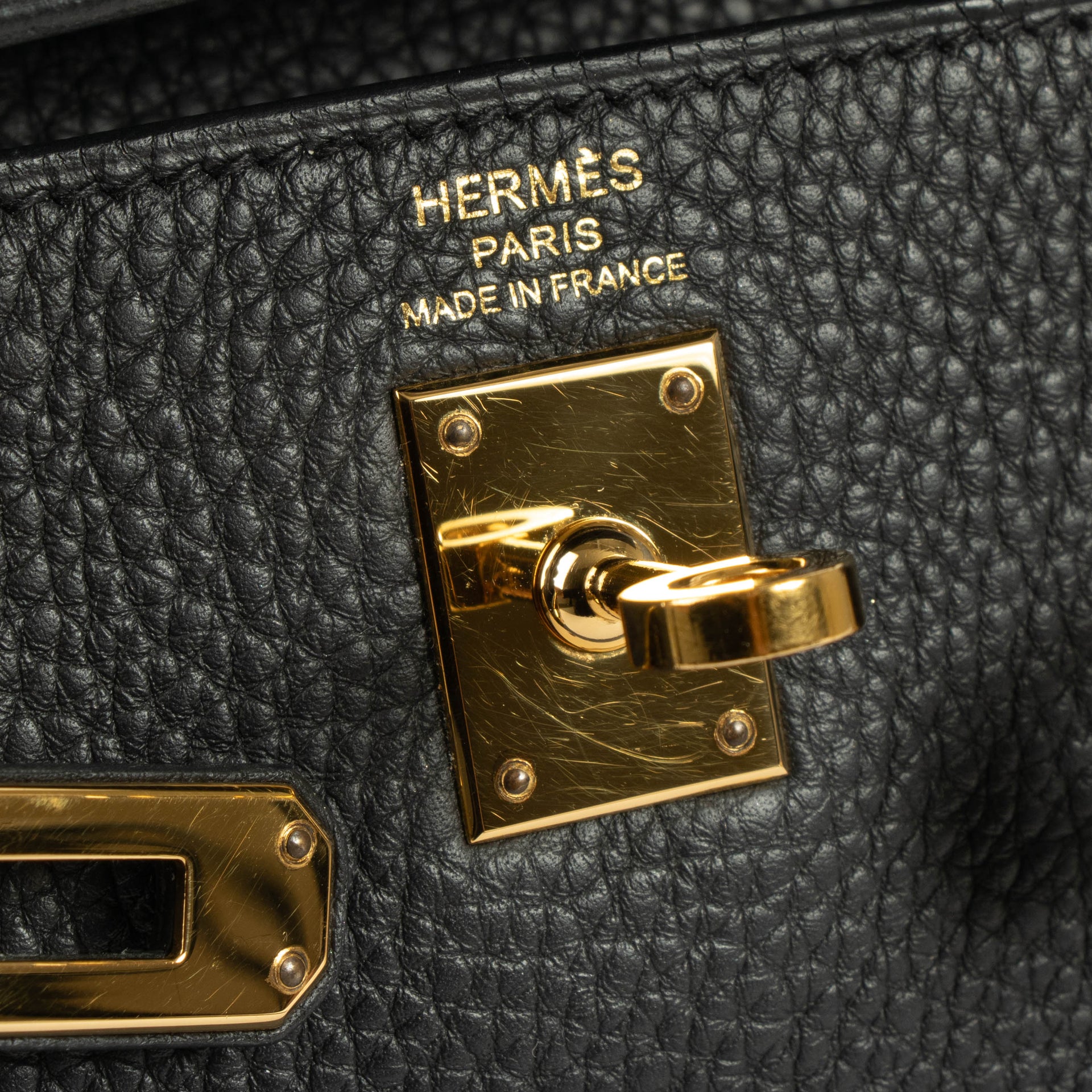 Hermès Kelly 25 Black Togo GHW