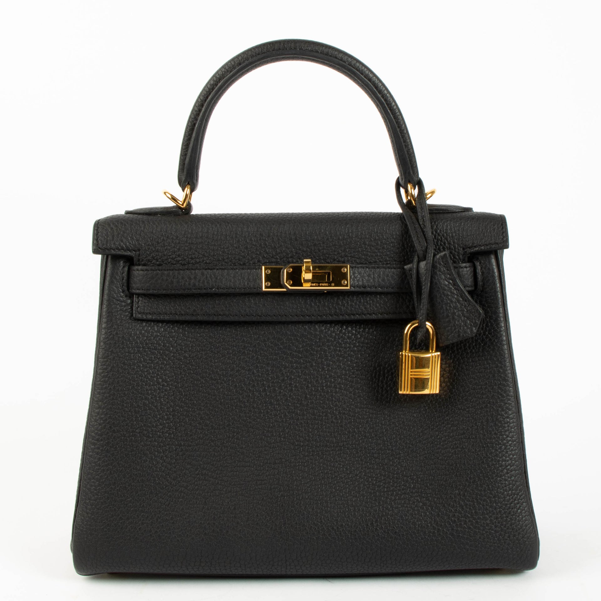 Hermès Kelly 25 Black Togo GHW