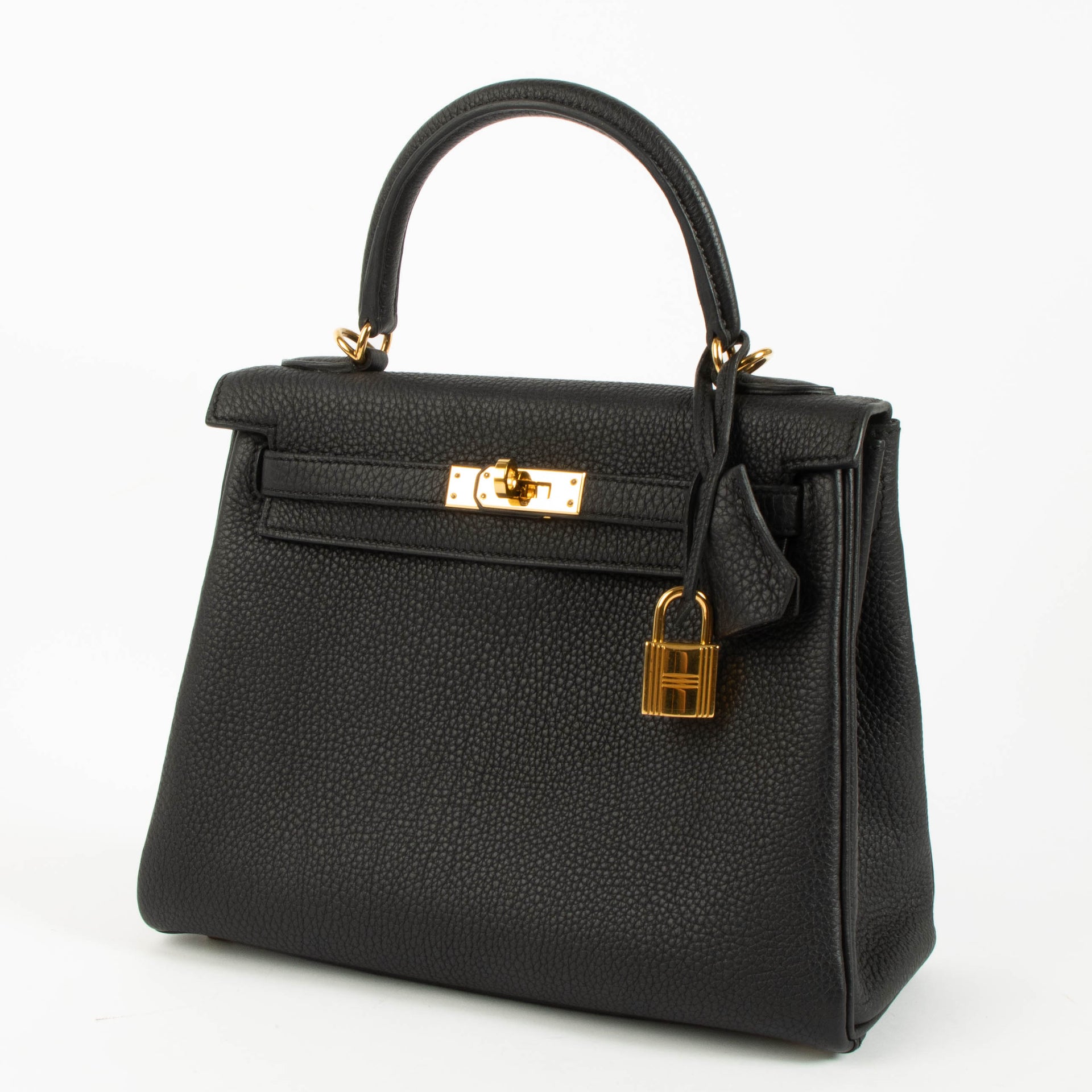 Hermès Kelly 25 Black Togo GHW