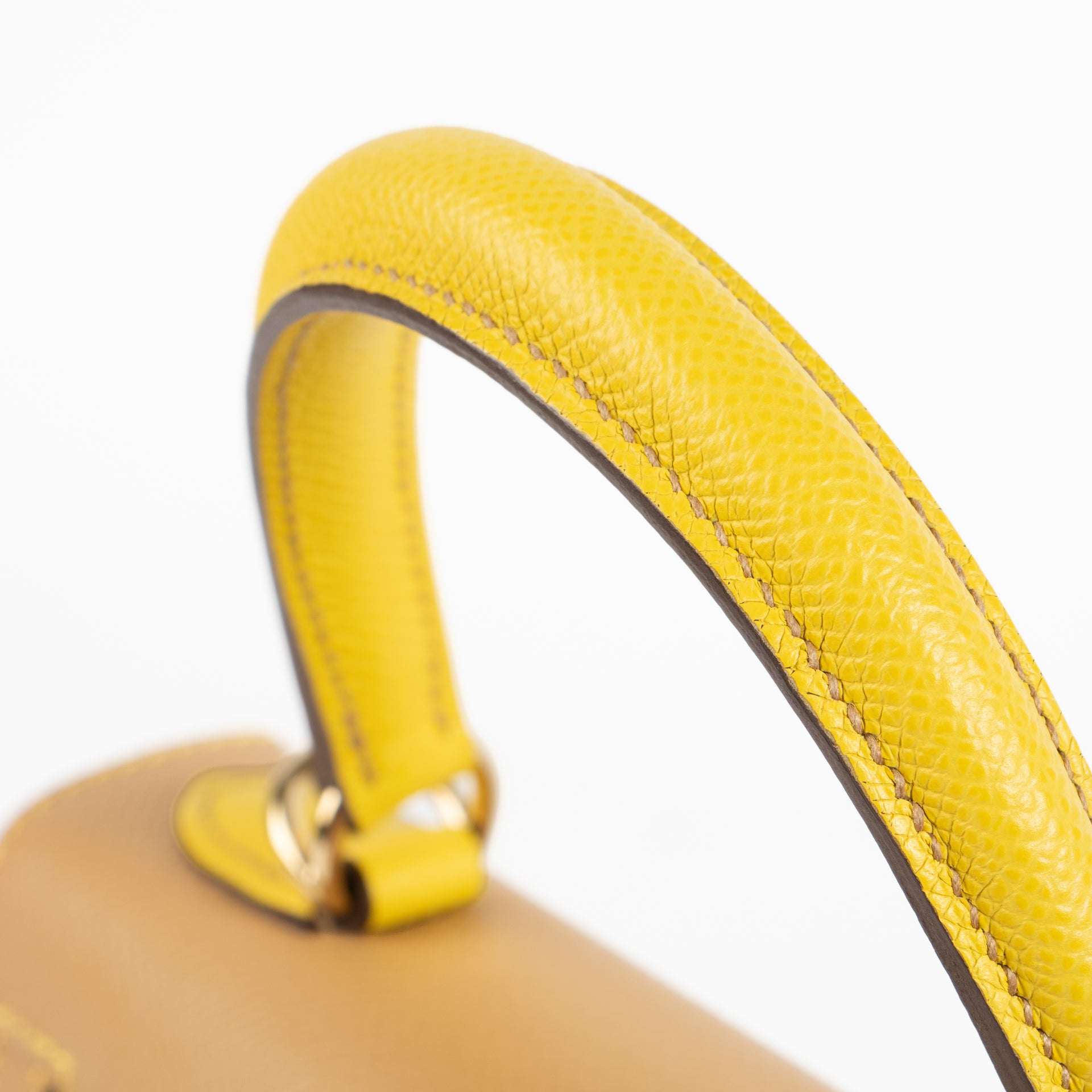 Hermes HSS Kelly 25 Biscuit/Jaune de Naple Epsom GHW