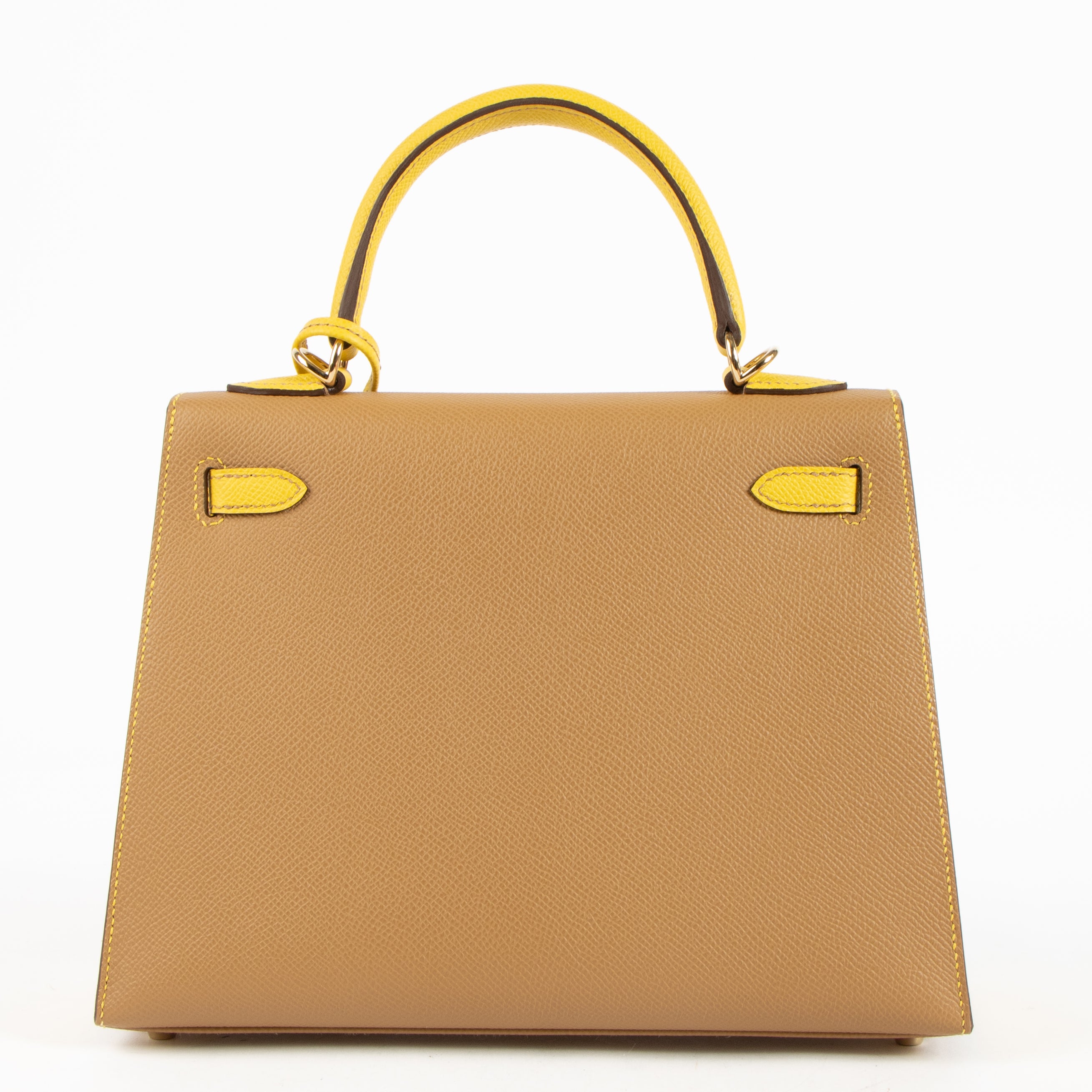 Hermes HSS Kelly 25 Biscuit/Jaune de Naple Epsom GHW – Labellov