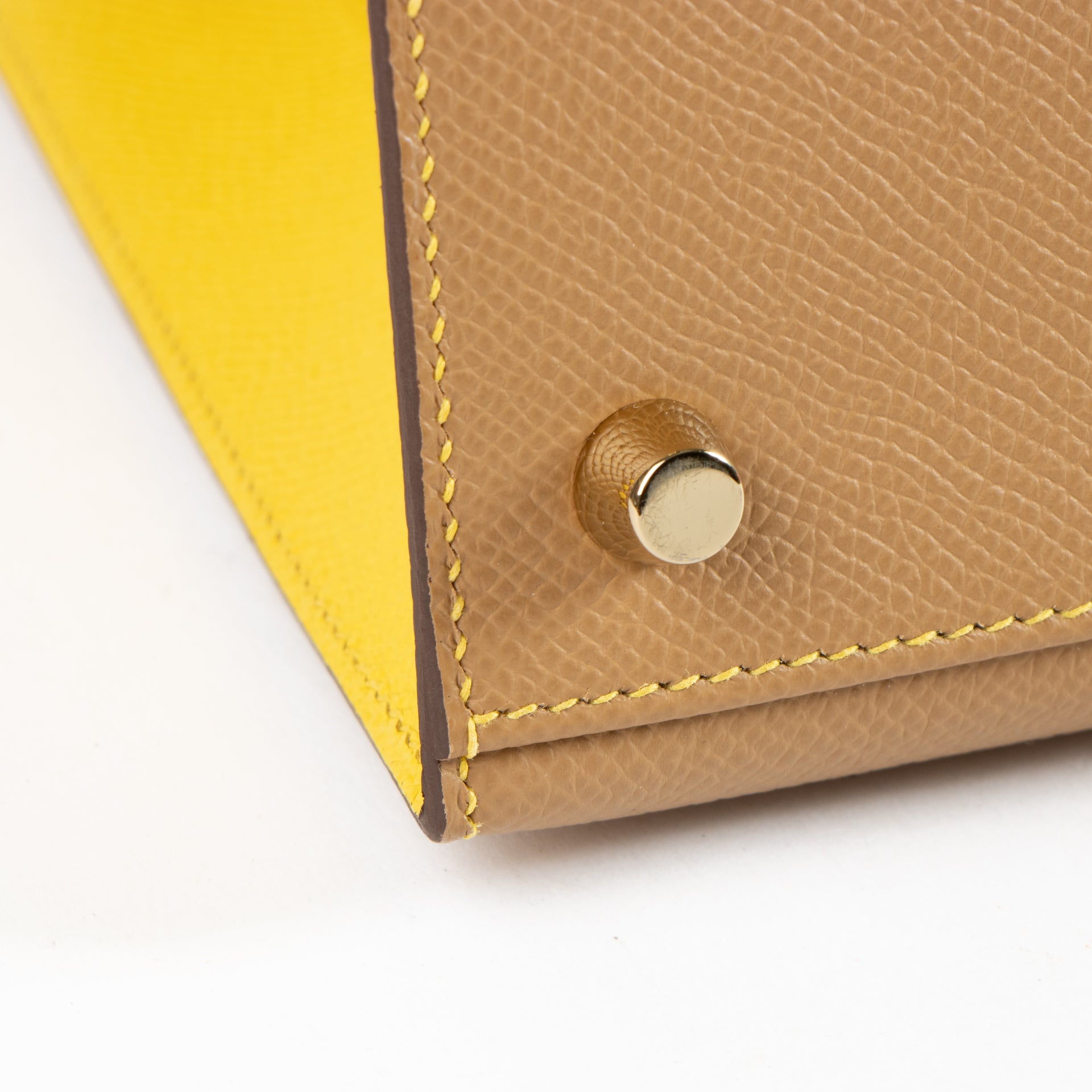 Hermes HSS Kelly 25 Biscuit/Jaune de Naple Epsom GHW