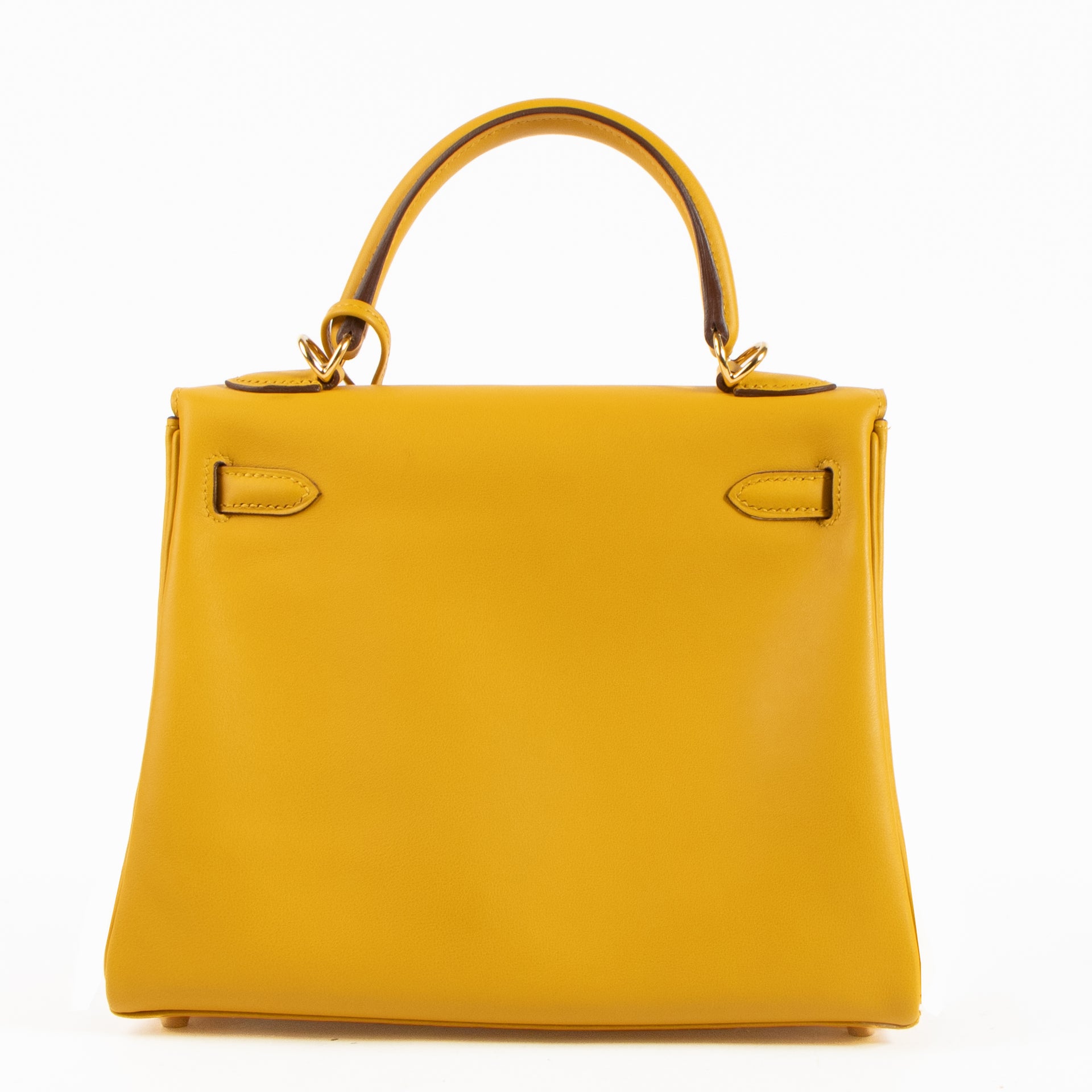 Hermès Kelly 25 Jaune Ambre Swift GHW