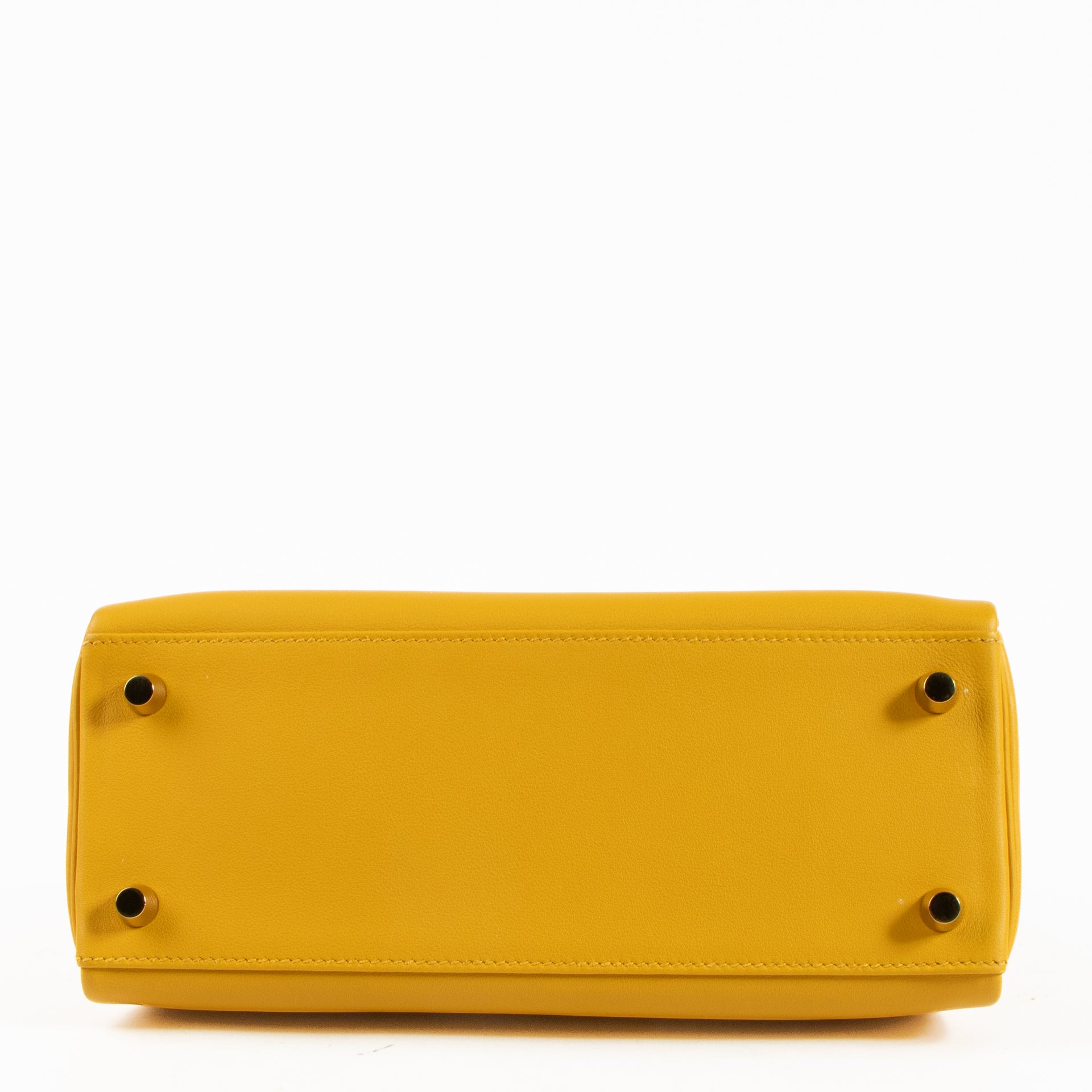 Hermès Kelly 25 Jaune Ambre Swift GHW