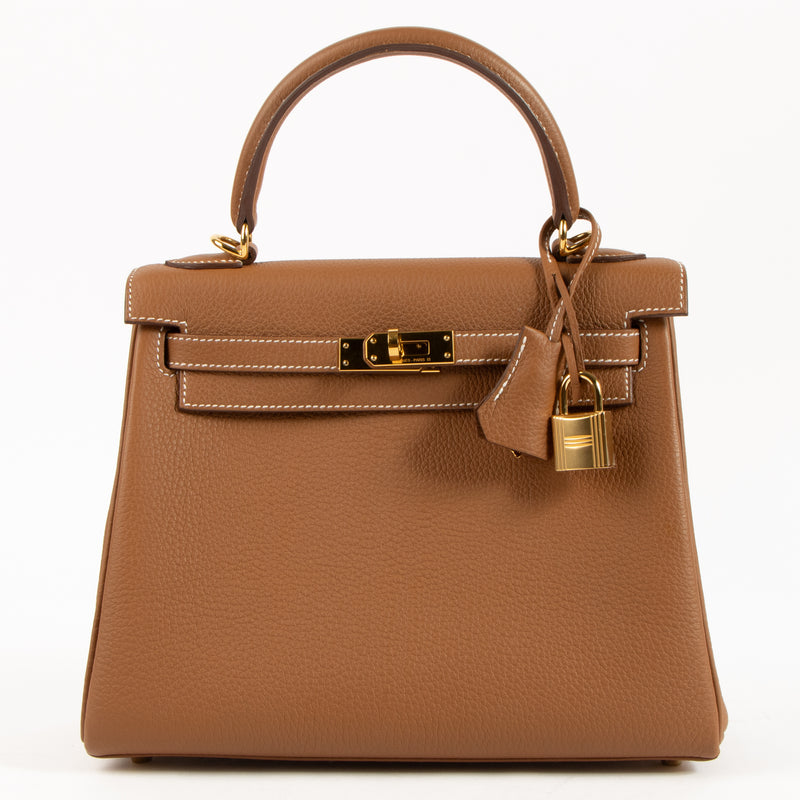 Hermès Kelly 25 Gold Togo GHW