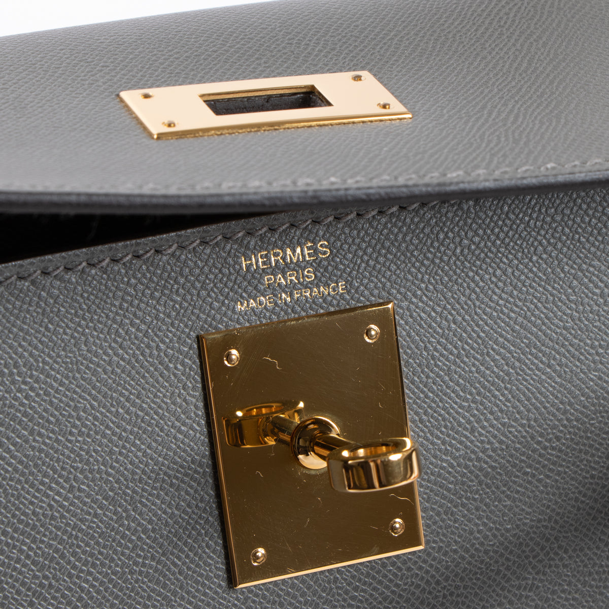 Shop this authentic Hermes Kelly 28 Gris Meyer Madame GHW pre-loved on Labellov.com