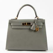 Shop this authentic Hermes Kelly 28 Gris Meyer Madame GHW pre-loved on Labellov.com