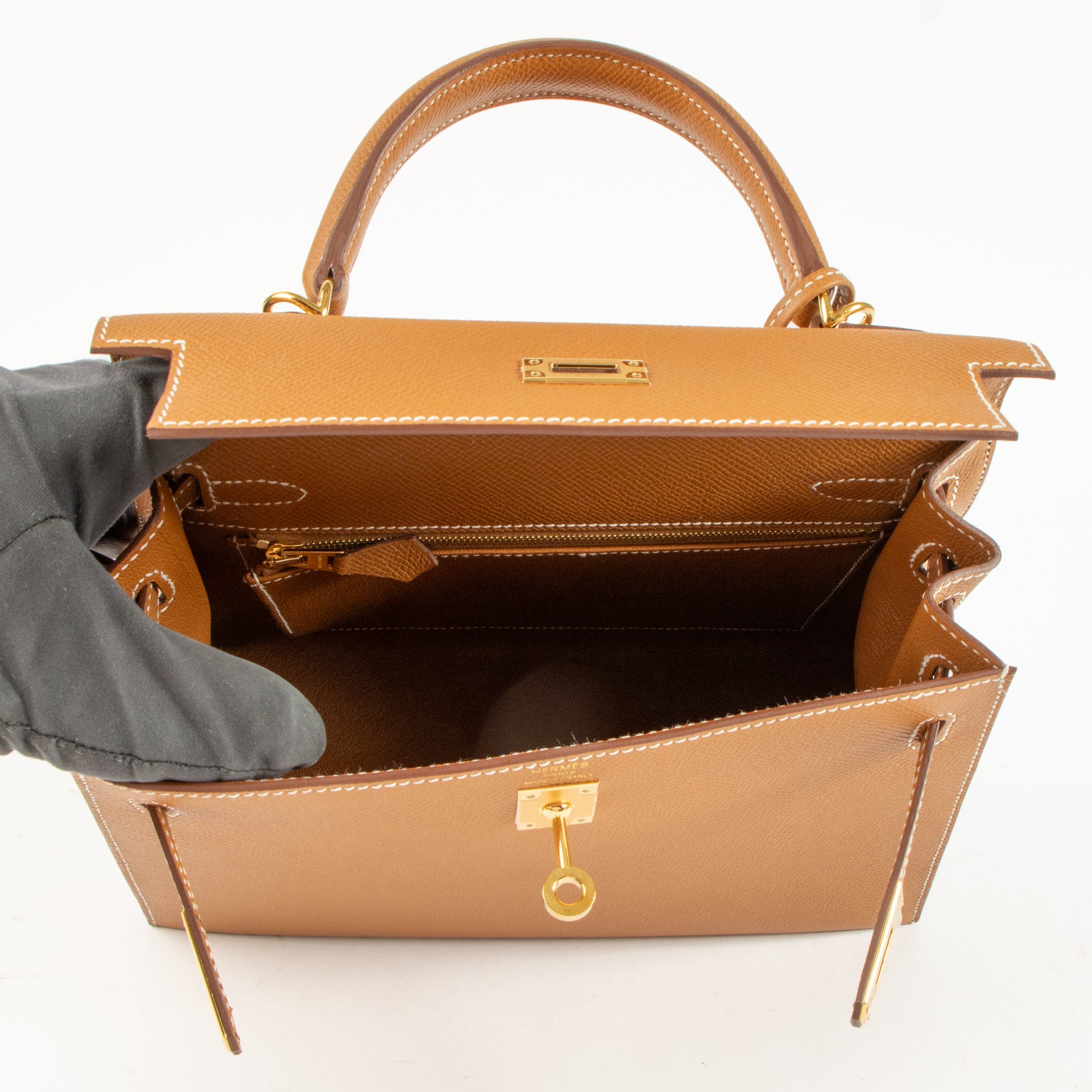 Hermès Kelly 25 Gold Epsom GHW
