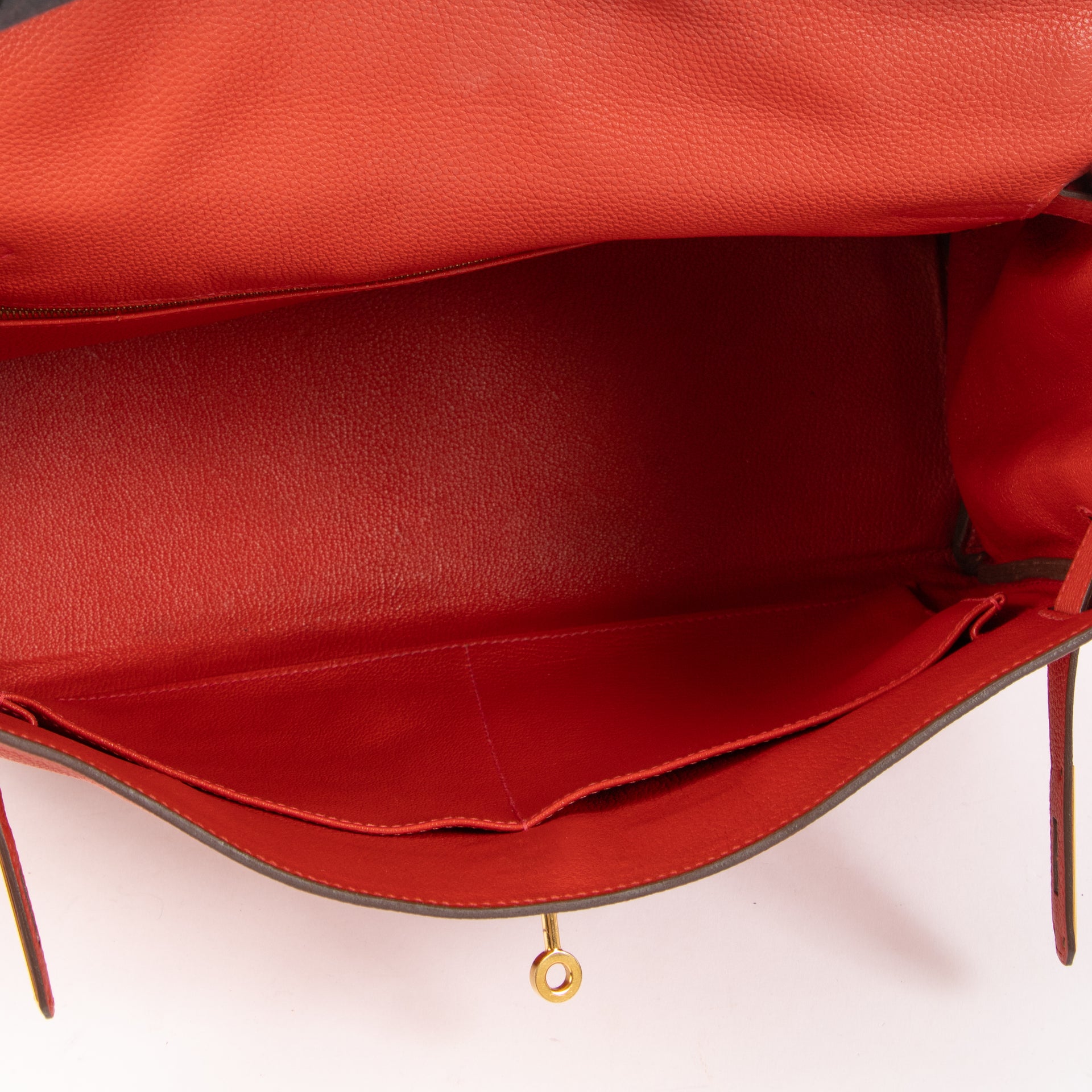 Hermès Kelly 35 Geranium Togo GHW