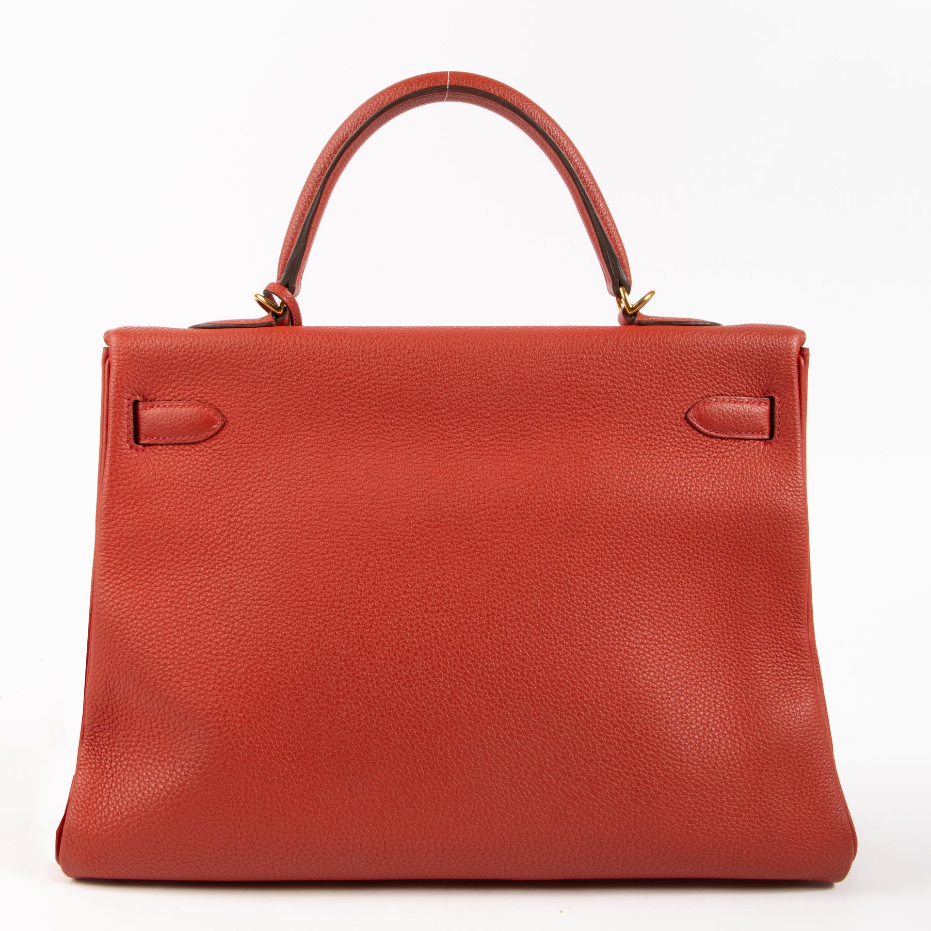 Hermès Kelly 35 Geranium Togo GHW