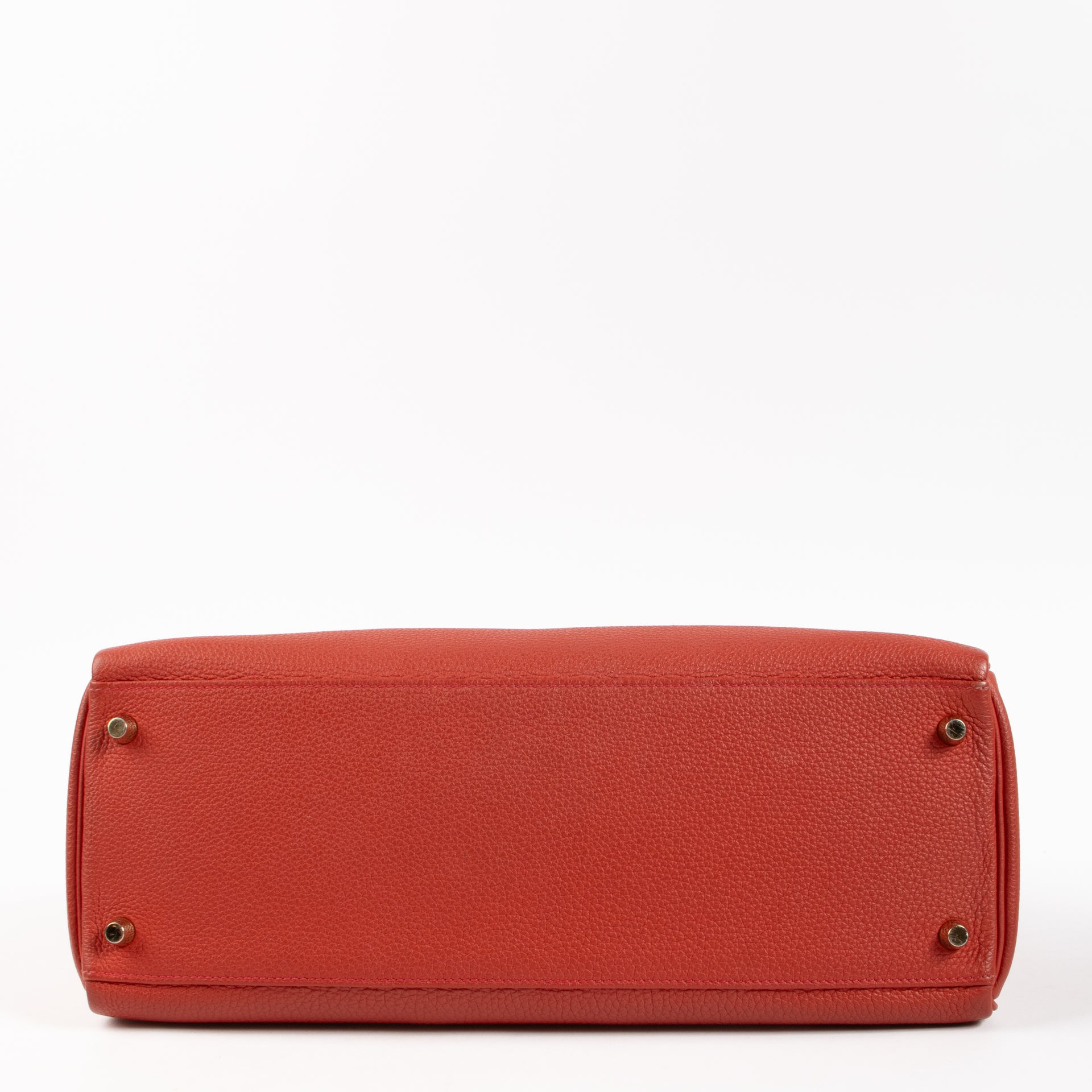 Hermès Kelly 35 Geranium Togo GHW