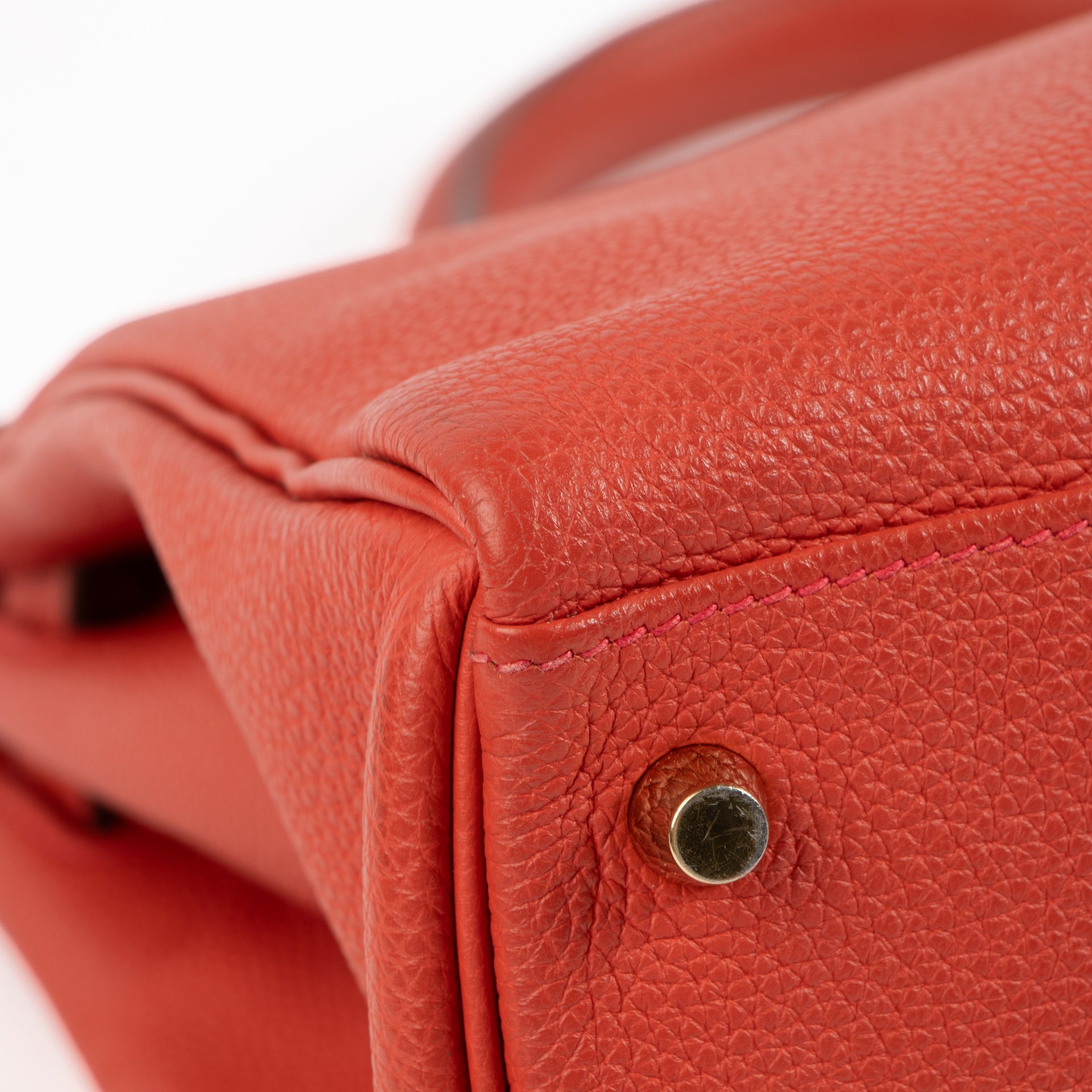 Hermès Kelly 35 Geranium Togo GHW