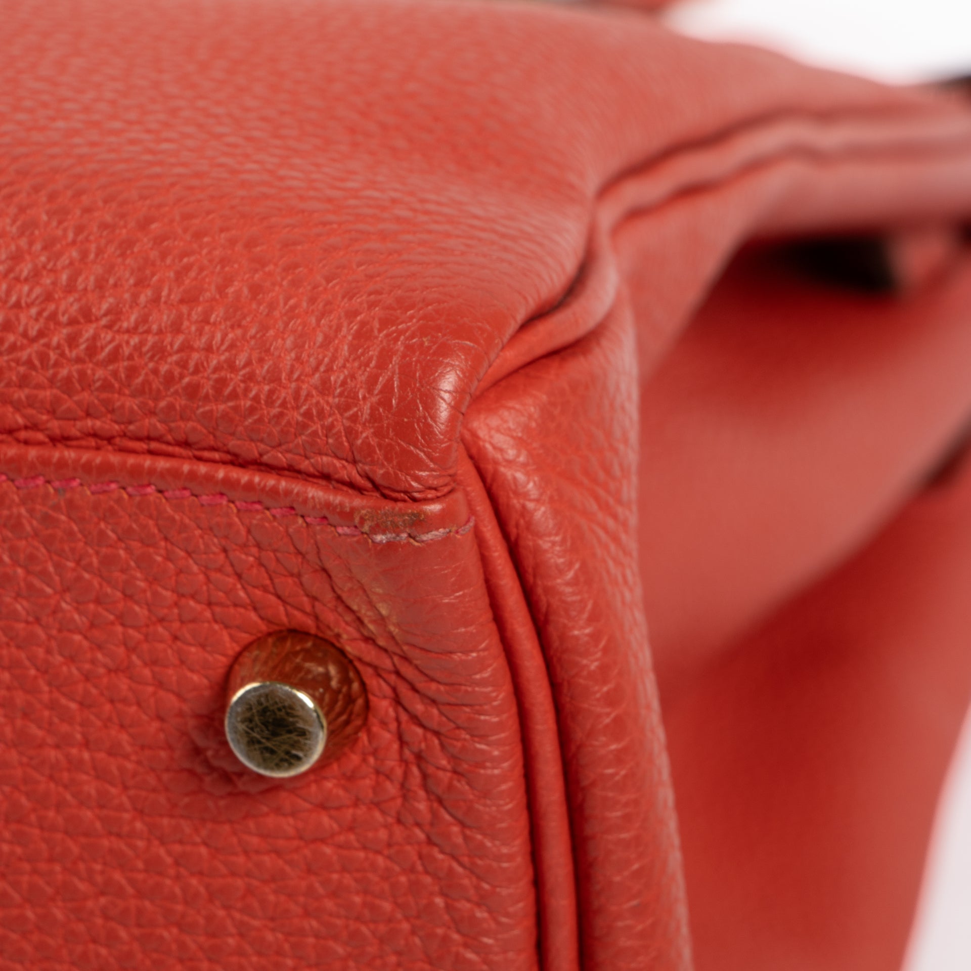Hermès Kelly 35 Geranium Togo GHW