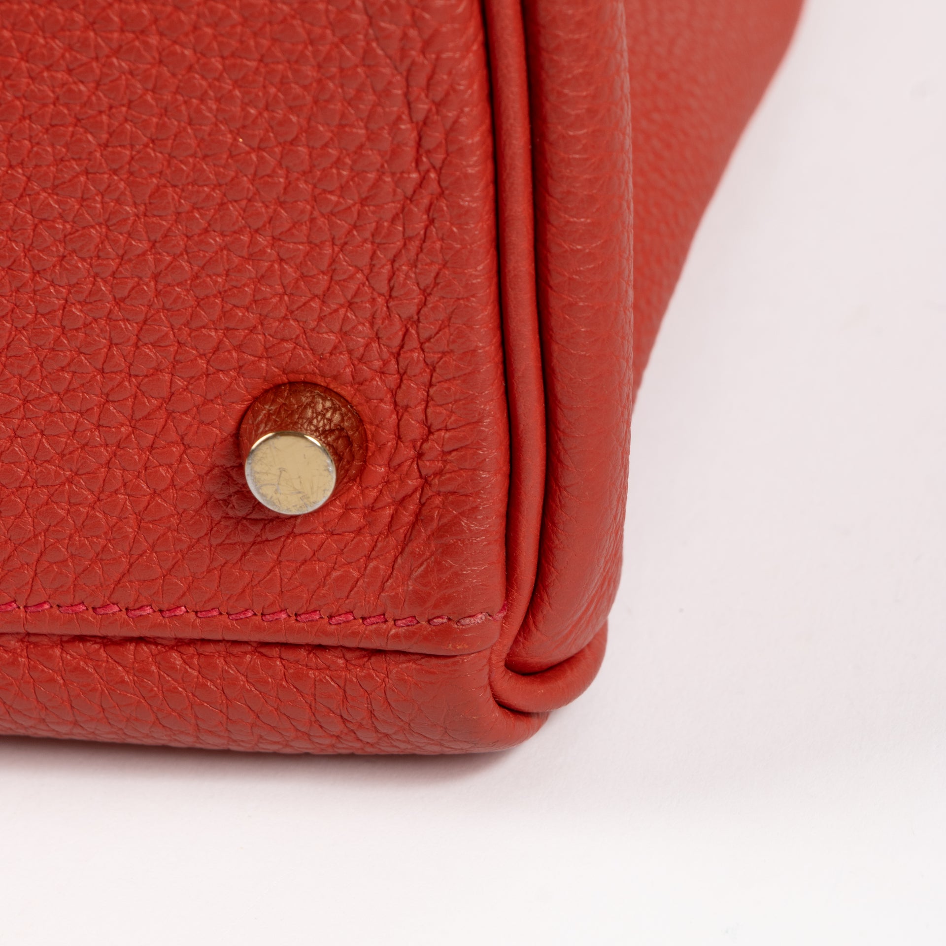 Hermès Kelly 35 Geranium Togo GHW