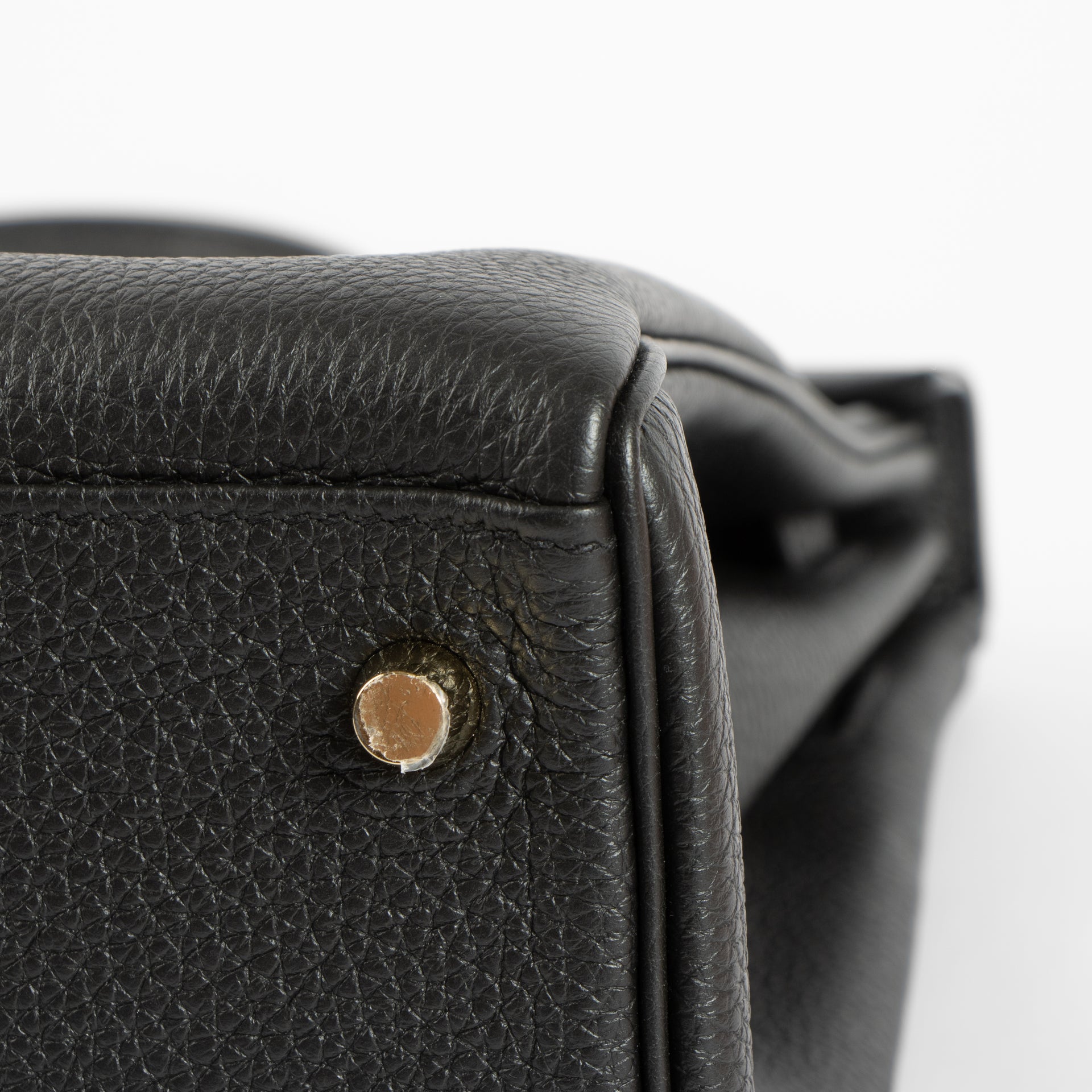 Hermès Kelly 32 Black Togo GHW