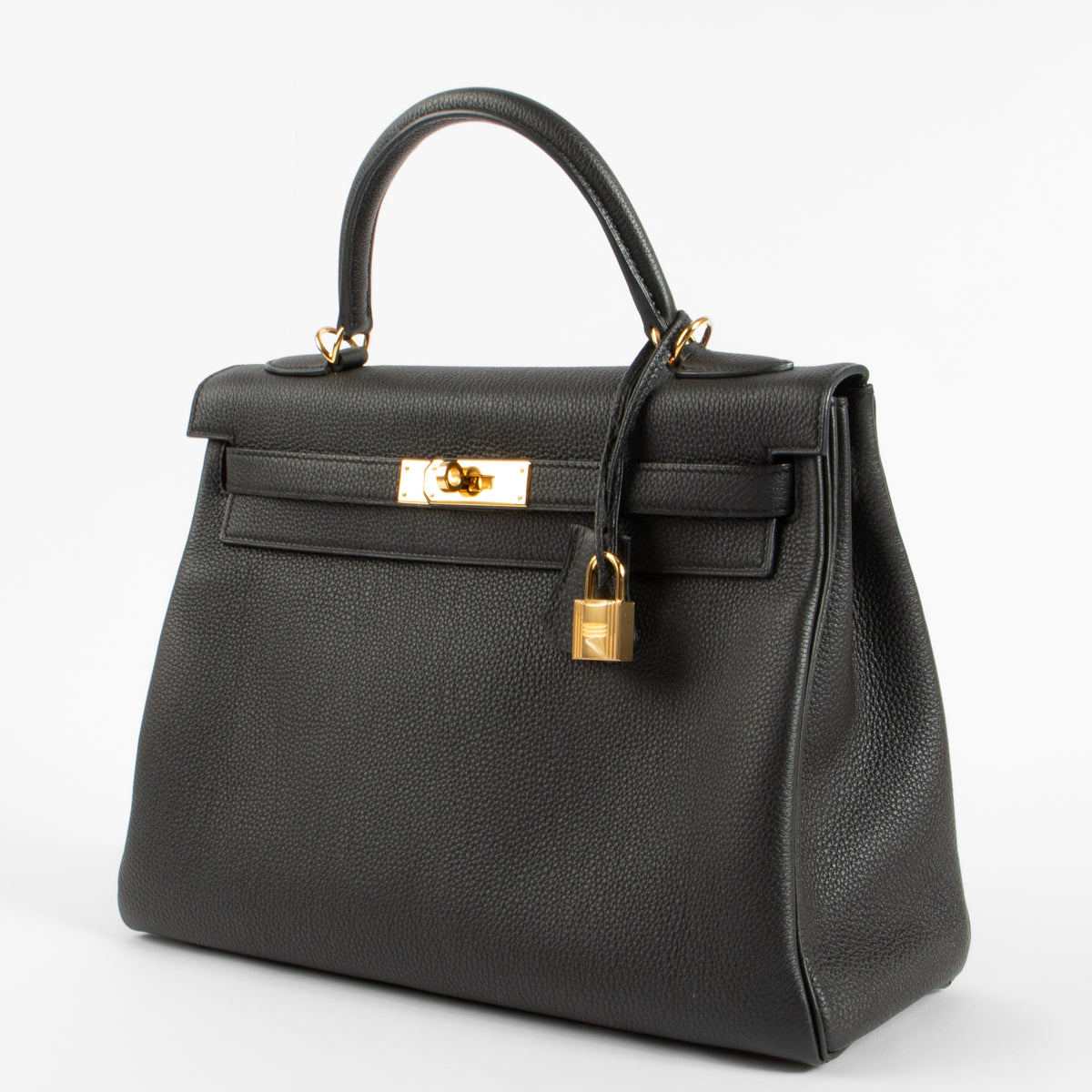Hermès Kelly 32 Black Togo GHW