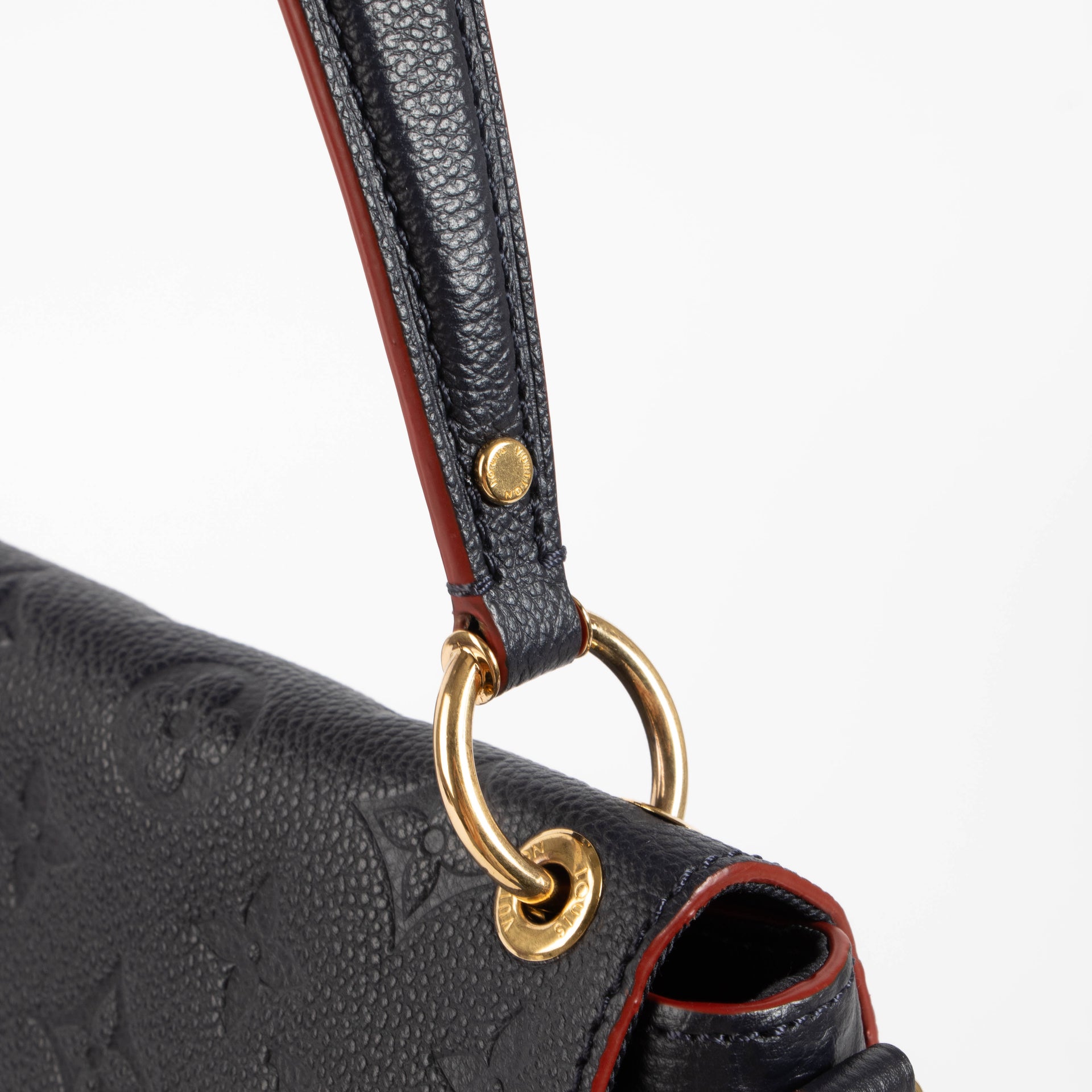 Louis Vuitton Navy Monogram Empreinte Blanche MM Bag