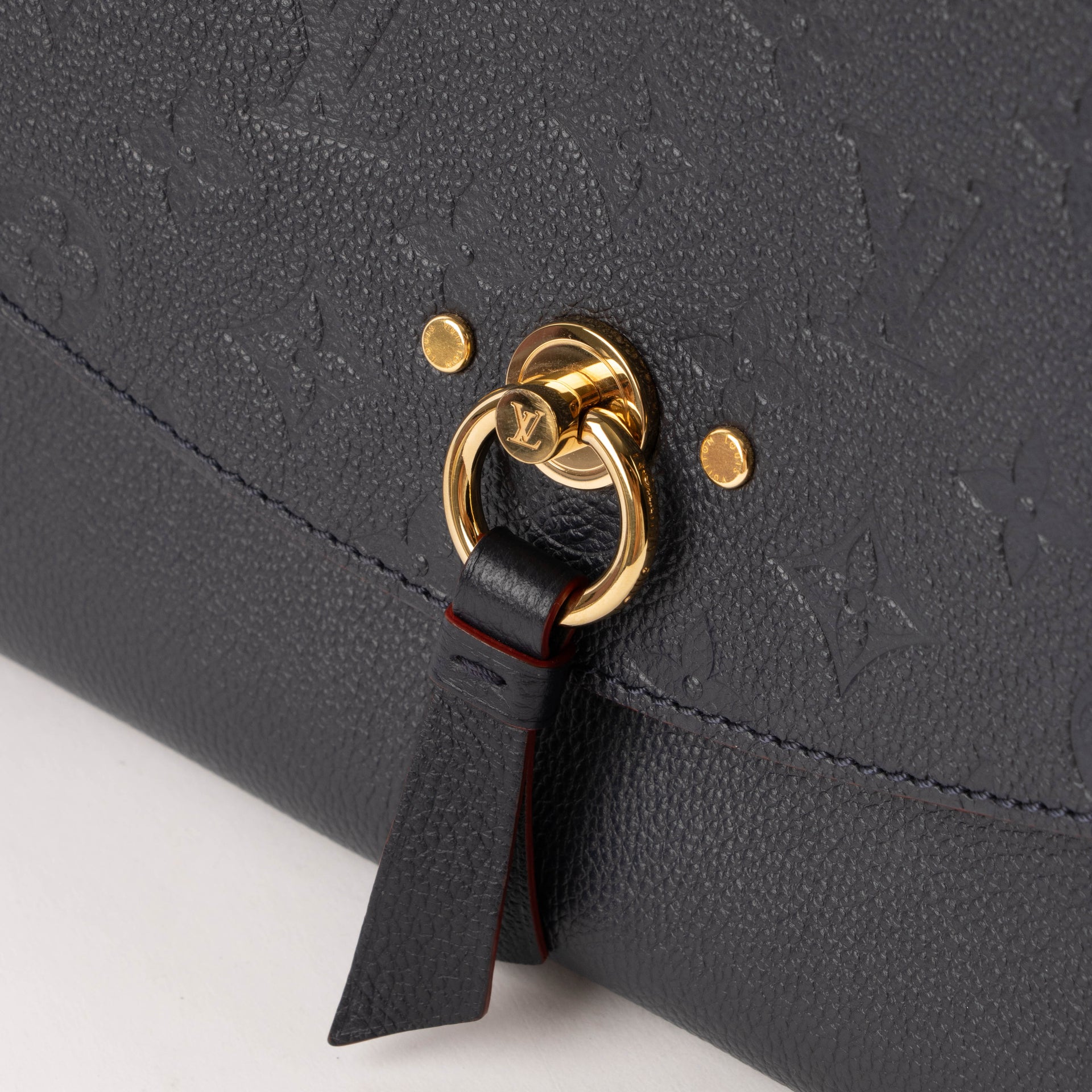 Louis Vuitton Navy Monogram Empreinte Blanche MM Bag