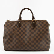 Shop the authentic Louis Vuitton Damier Ebene Speedy Bandoulière 35 Bag on Labellov.com !