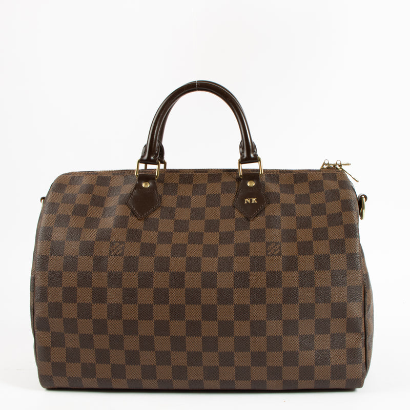 Shop the authentic Louis Vuitton Damier Ebene Speedy Bandoulière 35 Bag on Labellov.com !