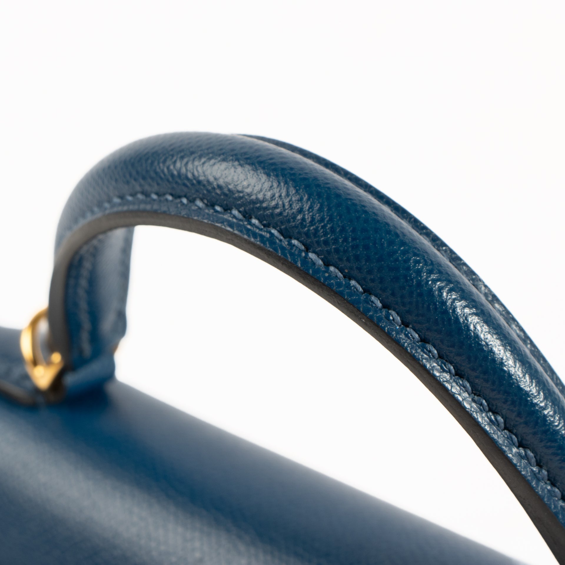 Hermès Kelly Mini II Deep Blue Madame GHW
