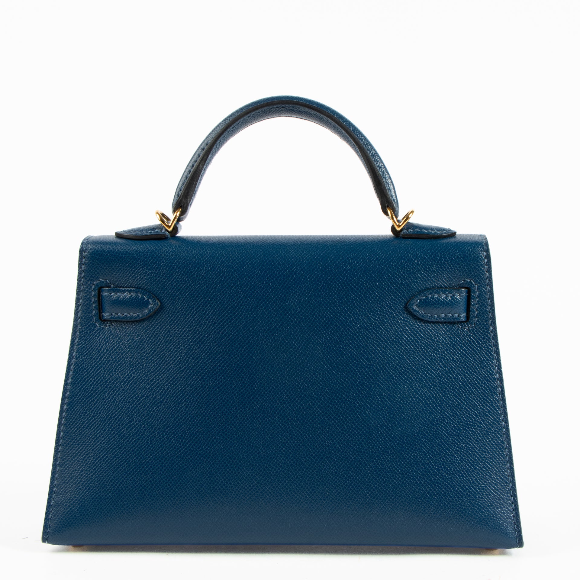 Hermès Kelly Mini II Deep Blue Madame GHW