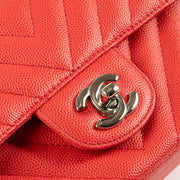 Shop the 100% authentic Chanel Coral Caviar Mini Classic Handbag second hand on Labellov.com!