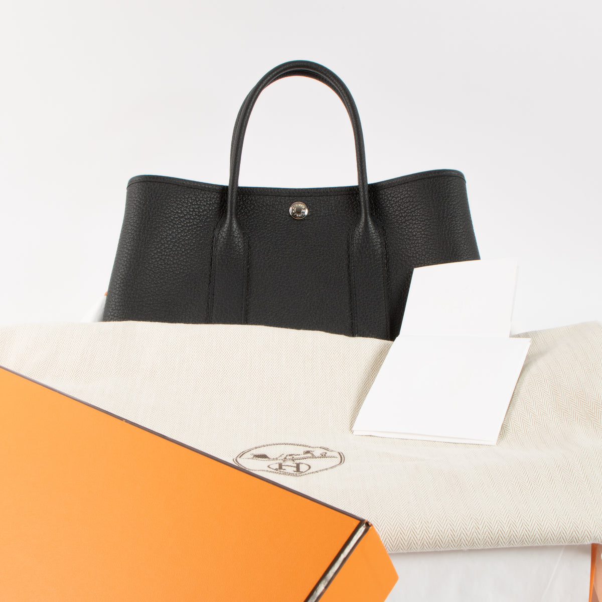 Hermès Garden Party 30 Black Negonda PHW