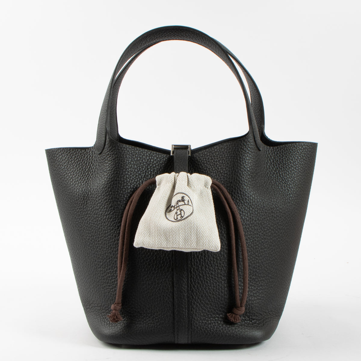 Hermès Picotin Lock 22 Black Clemence PHW