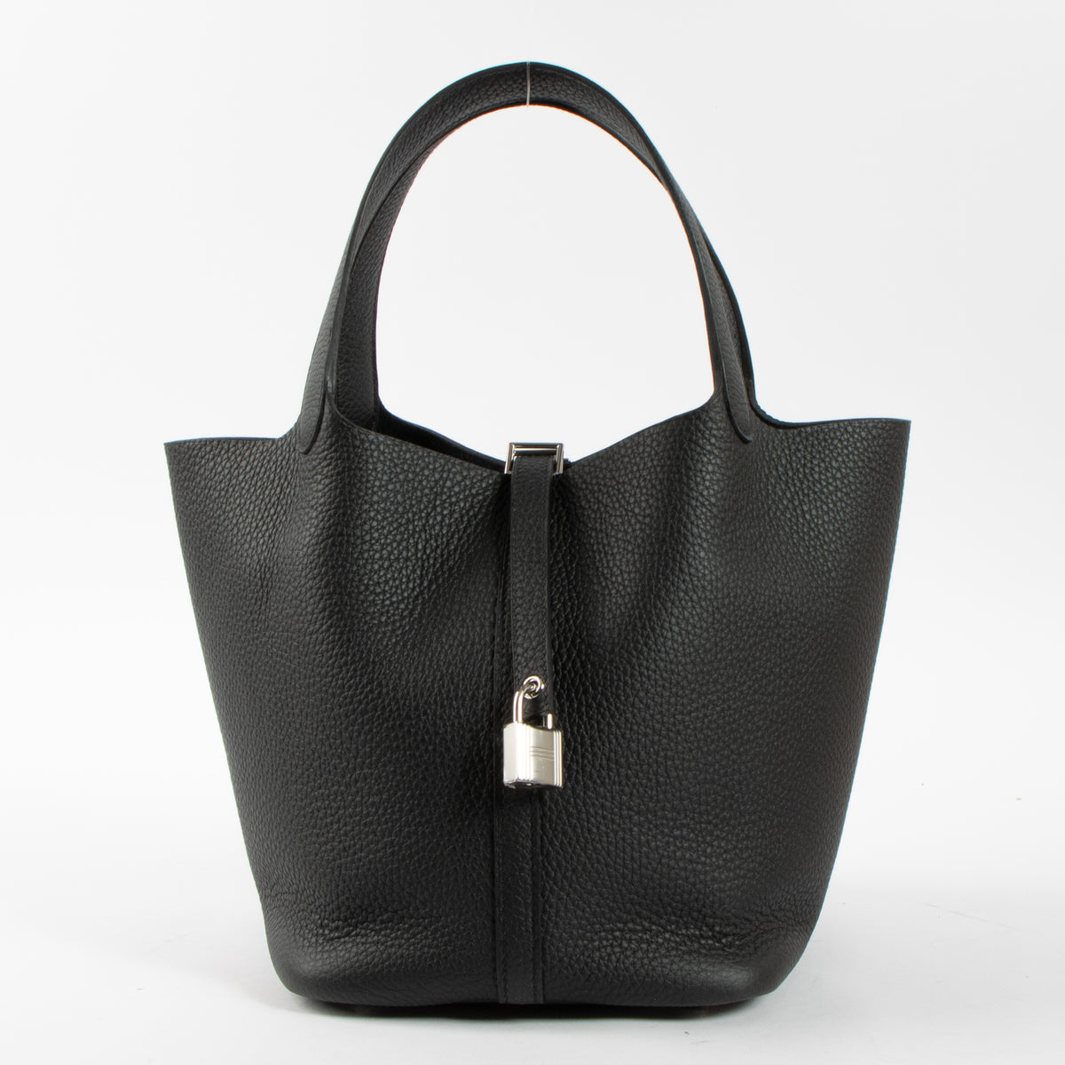 Hermès Picotin Lock 22 Black Clemence PHW